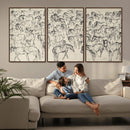 Wild Horse Stampede Wall Art Canvas Print – Monochrome by MyGreatCanvas | Canvas Wall Art Prints | Photo Prints & Wall Decor