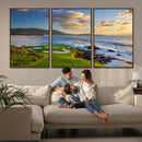 Pebble Beach Golf Links Wall Art Canvas Print – Iconic