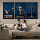 Lady Justice Wall Art Canvas Print – Elegant Gold Legal by MyGreatCanvas | Canvas Wall Art Prints | Photo Prints & Wall Decor