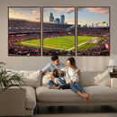 Chicago Bears Soldiers Field Wall Art Canvas Print – Framed
