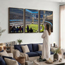 Chicago Dome Stadium Wall Art Canvas Print – Framed Modern