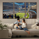 Chicago Dome Stadium Wall Art Canvas Print – Framed Modern