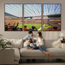 Cleveland Browns Stadium Wall Art Canvas Print – Framed NFL