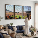 Cleveland Browns Stadium Wall Art Canvas Print – Framed NFL
