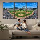 Wrigley Field Baseball Stadium Canvas Wall Art – Packed by MyGreatCanvas | Canvas Wall Art Prints | Photo Prints & Wall Decor