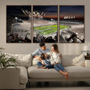 Epic Night Football Stadium Wall Art Canvas Print, Fireworks by MyGreatCanvas | Canvas Wall Art Prints | Photo Prints & Wall Decor