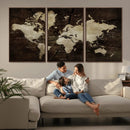 Vibrant Watercolor World Map Wall Art – Stunning Multicolor by MyGreatCanvas | Canvas Wall Art Prints | Photo Prints & Wall Decor