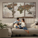 World Map Canvas Print – Framed Detailed Map of the World by MyGreatCanvas | Canvas Wall Art Prints | Photo Prints & Wall Decor