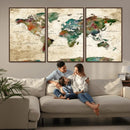 World Map Canvas Print – Framed Detailed Map of the World by MyGreatCanvas | Canvas Wall Art Prints | Photo Prints & Wall Decor