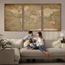 World Map Canvas Print – Framed Travel Map Wall Art for by MyGreatCanvas | Canvas Wall Art Prints | Photo Prints & Wall Decor