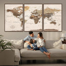 World Map Canvas Print – Framed Detailed Map of the World by MyGreatCanvas | Canvas Wall Art Prints | Photo Prints & Wall Decor