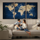 World Map Canvas Print – Framed Travel Map Wall Art for by MyGreatCanvas | Canvas Wall Art Prints | Photo Prints & Wall Decor