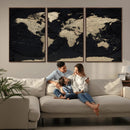 World Map Wall Art Print – Detailed Map of the World Wall by MyGreatCanvas | Canvas Wall Art Prints | Photo Prints & Wall Decor