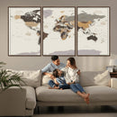 World Map Wall Art Print by MyGreatCanvas | Canvas Wall Art Prints | Photo Prints & Wall Decor