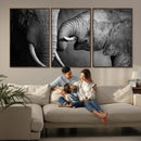 Elephant Family Wall Art Canvas, Framed Elephant Family by MyGreatCanvas | Canvas Wall Art Prints | Photo Prints & Wall Decor