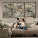 World Map Canvas Print – Detailed Map of the World Wall Art