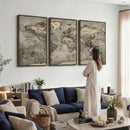 World Map Canvas Print – Detailed Map of the World Wall Art