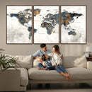 World Map Wall Art Canvas Print for Office Wall Decor by MyGreatCanvas | Canvas Wall Art Prints | Photo Prints & Wall Decor