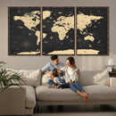 World Map Canvas Print – Detailed Map of the World Wall Art by MyGreatCanvas | Canvas Wall Art Prints | Photo Prints & Wall Decor