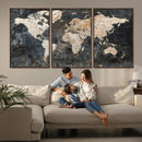 World Map Canvas Print – Detailed Map of the World Wall Art by MyGreatCanvas | Canvas Wall Art Prints | Photo Prints & Wall Decor