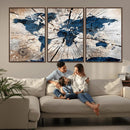 Rustic World Map Canvas Print – Framed Wall Art for Couples, by MyGreatCanvas | Canvas Wall Art Prints | Photo Prints & Wall Decor