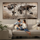 Black and White World Map Canvas Print – Framed Wall Art for by MyGreatCanvas | Canvas Wall Art Prints | Photo Prints & Wall Decor