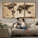 World Map Wall Art Canvas Print by MyGreatCanvas | Canvas Wall Art Prints | Photo Prints & Wall Decor