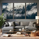 Foggy Mountain Forest Canvas Print, Misty Pine Trees Nature by MyGreatCanvas | Canvas Wall Art Prints | Photo Prints & Wall Decor