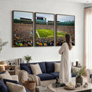 Green Bay Packers Stadium Wall Art Canvas Print, Lambeau