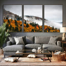 Autumn Forest Wall Art Canvas Print, Foggy Mountain by MyGreatCanvas | Canvas Wall Art Prints | Photo Prints & Wall Decor