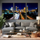 Atlanta Skyline Wall Art Canvas Print, Atlanta Downtown by MyGreatCanvas | Canvas Wall Art Prints | Photo Prints & Wall Decor