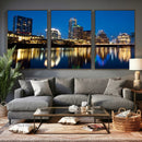 Austin Skyline Wall Art Canvas Print, Austin Downtown Night by MyGreatCanvas | Canvas Wall Art Prints | Photo Prints & Wall Decor