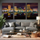 Baltimore Skyline Wall Art Canvas Print, Baltimore Downtown by MyGreatCanvas | Canvas Wall Art Prints | Photo Prints & Wall Decor