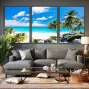 Barbados Beach Wall Art Canvas Print, Palm Tree Ocean by MyGreatCanvas | Canvas Wall Art Prints | Photo Prints & Wall Decor
