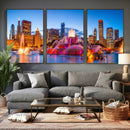 Chicago Wall Art Canvas Print, Chicago City Downtown Night by MyGreatCanvas | Canvas Wall Art Prints | Photo Prints & Wall Decor