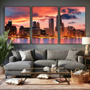 Chicago Wall Art Canvas Print - Chicago City Downtown Night by MyGreatCanvas | Canvas Wall Art Prints | Photo Prints & Wall Decor