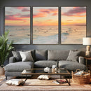Sunset Beach Wall Art Canvas Print – Soft Coastal by MyGreatCanvas | Canvas Wall Art Prints | Photo Prints & Wall Decor