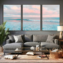 Ocean Wave Wall Art Canvas Print, Pastel Surf Seascape by MyGreatCanvas | Canvas Wall Art Prints | Photo Prints & Wall Decor