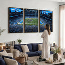Detroit Lions Stadium Wall Art Canvas Print, Football Field