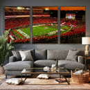 Georgia Bulldogs Stadium Wall Art Canvas Print, Sanford by MyGreatCanvas | Canvas Wall Art Prints | Photo Prints & Wall Decor