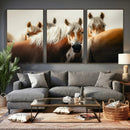 Wild Horse Herd Wall Art Canvas Print, Natural Horse by MyGreatCanvas | Canvas Wall Art Prints | Photo Prints & Wall Decor