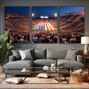 Oklahoma Memorial Stadium Wall Art Canvas Print – Oklahoma