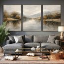 Abstract Landscape Wall Art Canvas Print, Modern Lake by MyGreatCanvas | Canvas Wall Art Prints | Photo Prints & Wall Decor