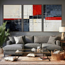 Navy Red Abstract Wall Art Canvas Print, Modern Luxury by MyGreatCanvas | Canvas Wall Art Prints | Photo Prints & Wall Decor