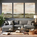 Muted Watercolor Hill Landscape Print — Beige Taupe Cloudy by MyGreatCanvas | Canvas Wall Art Prints | Photo Prints & Wall Decor