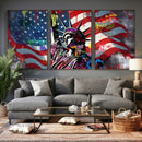 USA Statue of Liberty Graffiti Street Art Wall Art Canvas by MyGreatCanvas | Canvas Wall Art Prints | Photo Prints & Wall Decor