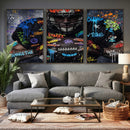 Graffiti American Football Player Street Art Wall Art Canvas by MyGreatCanvas | Canvas Wall Art Prints | Photo Prints & Wall Decor