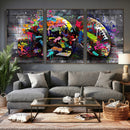 Graffiti American Football Helmet Street Art Wall Art Canvas by MyGreatCanvas | Canvas Wall Art Prints | Photo Prints & Wall Decor