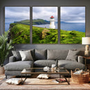 Coastal Lighthouse Wall Art Canvas Print, Cliffside Ocean by MyGreatCanvas | Canvas Wall Art Prints | Photo Prints & Wall Decor