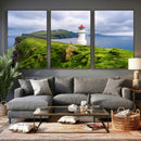 Cliffside Lighthouse Wall Art Canvas Print – Coastal by MyGreatCanvas | Canvas Wall Art Prints | Photo Prints & Wall Decor